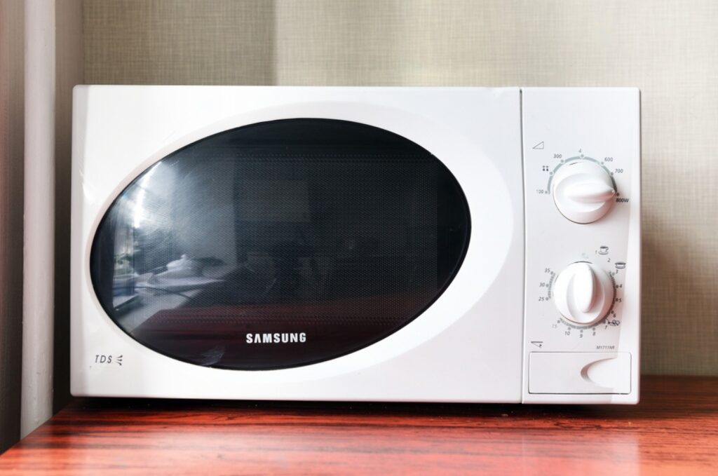set clock Samsung microwave